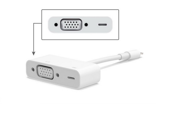 Cáp Apple Lightning To VGA Adapter | Cáp Kết Nối iPhone iPad Với Máy Chiếu